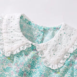 Summer Arrival Animals Cartoon Pattern Short Sleeves Floral Dress for Stylish Girls - MyKids-USA™