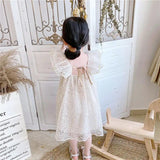 Summer Hot Selling Baby Kids Girls Fly Sleeves Lace Embroidery Design Princess Floral Tulle Dress - MyKids-USA™