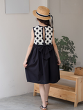 Hot Selling Summer Kids Girls Fashion New Style Polka Dots Sleeveless Color Patchwork Dress