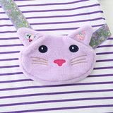 Summer Arrival Cat Cartoon Pattern Short Sleeves Striped Dress for Stylish Girls - MyKids-USA™