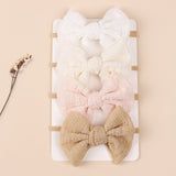 Baby Simple Style Bow Tie Hair Tape For Children 2 pcs.