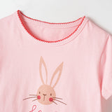Girls’ Clothing Summer Collection – Rabbit Printing Children’s T-Shirt Dress - MyKids-USA™