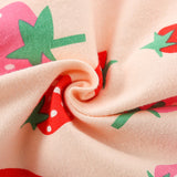 Summer Arrival Strawberry Fruits Pattern Short Sleeves Dress for Stylish Girls - MyKids-USA™