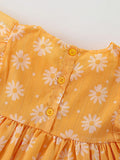 Summer New Arrival Baby Kids Girls Fly Sleeves Floral Print Crew Neck Dress