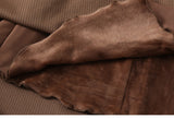 Preppy Corduroy Long Sleeves Turndown Collar Thin Dress