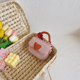 Children Girl Fashion Heart Pattern Mini One-Shoulder Bags Accessories