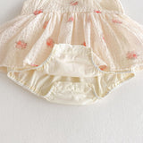 Summer Arrival Baby Girls Cute Sleeveless Plaid Dress Design Strap Onesies