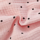Summer Arrival Teddy Bear and Dots Pattern Short Sleeves Dress for Stylish Girls