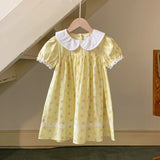 Summer Arrival Baby Kids Girls Cute Short Sleeves Floral Dress