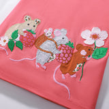 Summer Pure Cotton Animals Cartoon Pattern Short Sleeves Dress for Stylish Girls - MyKids-USA™