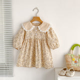 Spring Baby Girls French-style Floral Long-sleeved Onesies and Dress – Princess Sister Matching - MyKids-USA™