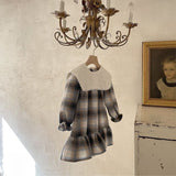 Baby Girls Lace-Trimmed Puff Sleeve Princess Dress - MyKids-USA™
