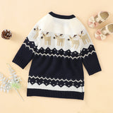 Baby Girl Embroidered Pattern Long Sleeve Autumn New Style Christmas Dress - MyKids-USA™