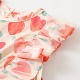Summer Baby Girls New Arrival Heart Pattern Double Bows Sleeveless Crew Neck Dress - MyKids-USA™