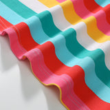 Summer Arrival Colorful Striped Pattern Fly Sleeves Dress for Stylish Girls - MyKids-USA™