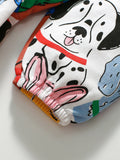 Design Autumn Girls Vivid Colorful Dogs Pattern Dress - MyKids-USA™