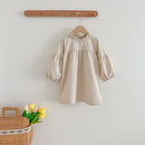 Solid Color Fashion Simple Style Dress & Onesie