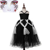 Children Girls’ Halloween Costume Set: Sleeveless Princess Tulle Dress with Accessory – Sets - MyKids-USA™