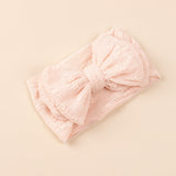 Baby Various Color Bow Tie Patched Design Elastic Headbands