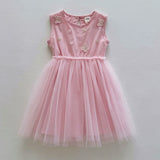 Summer Arrival Butterfly Pattern Embroidered Sleeveless Dress for Stylish Girls - MyKids-USA™