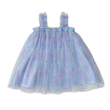 New Design Summer Kids Girls Elegant Fairy Style Sequin Mesh Sleeveless Dress - MyKids-USA™