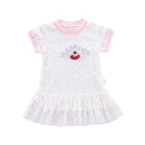 Summer Baby Girls Hot Selling Fashion Short Sleeves Lace Design Ice-Cream Pattern Dress - MyKids-USA™