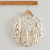 Square Neck Princess Sweet Style Baby Onesies & Children Dress