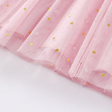 Summer Arrival Polka Dots Pattern Short Sleeves Tulle Patchwork Dress for Stylish Girls - MyKids-USA™