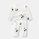 Baby 1pcs Allover Fruit Graphic Long Sleeve Bottoming Shirt & Trousers Sets - MyKids-USA™
