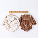 Spring Arrival Baby Girls Long Sleeves Simple Heart Pattern Onesies - MyKids-USA™