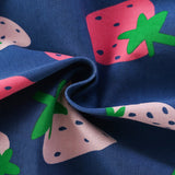 Summer Arrival Fruits Strawberry Pattern Sleeveless Dress for Stylish Girls