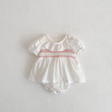 Summer Girls Ruffle Collar Onesies And Girls’ Dress – Princess Sister Matching Set - MyKids-USA™