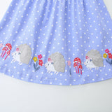 Summer Pure Cotton Animals and Flowers Pattern Sleeveless Dress for Stylish Girls