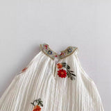 Summer New Arrival Girls Sleeveless Flowers Pattern Thin Dress - MyKids-USA™