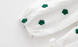 Baby Girl Polka Dot Pattern Green Doll Neck Cute Dress - MyKids-USA™