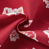 Summer Arrival Flowers Pattern Short Sleeves Peter Pan Collar Dress for Stylish Girls - MyKids-USA™