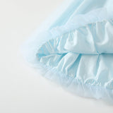 Summer Hot Selling Kids Girls Cute Blue Sleeveless Tulle Dress