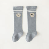 Baby Cartoon Graphic Mid Tube College Style Striped Socks - MyKids-USA™