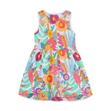 Summer Hot Selling Colorful Floral Pattern Sleeveless Dress for Stylish Girls - MyKids-USA™