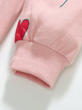Spring Grils Baby Kids Long Sleeve Floral Pink Princess Dress