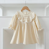 Arrival Autumn Dots Print Baby Kids Girls Crew Neck Onesies and Dress – Princess Sister Matching Set