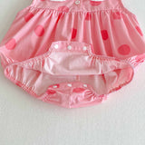 Summer Arrival Baby Girls Cute Cat and Polka Dots Pattern Sleeveless Onesies - MyKids-USA™