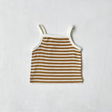 Refreshing Sleeveless Summer New Children’s Vest, Unisex Baby Polyester Casual Striped Top - MyKids-USA™