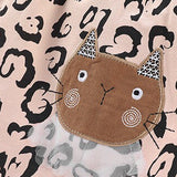 Baby Girl Cat Embroidered Pattern Patchwork Design Dress - MyKids-USA™