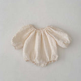 New Design Autumn Baby Kids Girls Solid Color Simple Plaid Pattern Dress And Onesies Clothing Set - MyKids-USA™