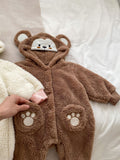 Winter Infant Baby Lovely Little Bear Little Rabbit Style Thermal Pajamas Romper - MyKids-USA™