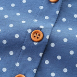 Summer Pure Cotton Dots and Animals Pattern Short Sleeves Dress for Stylish Girls - MyKids-USA™