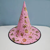 Halloween Bronzed Witch Hats Masquerade Dress Up Decoration