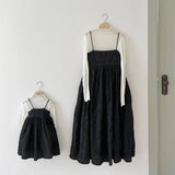 Baby Girls Solid Color Spaghetti Strap Princess Dress - MyKids-USA™
