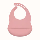 Baby Solid Color Food Grade Silicone Bibs - MyKids-USA™